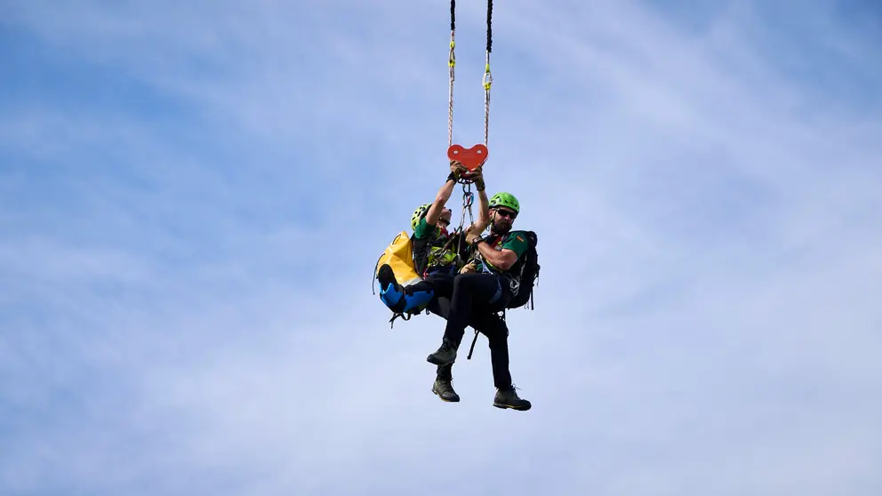 La Guardia Civil de Navarra celebra la I Jornada de Seguridad en la Montaña con la presencia del Grupo de Rescate e Intervención en Montaña GREIM. PABLO LASAOSA