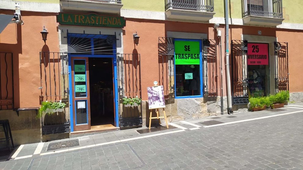 El local La Trastienda, ubicado en la calle Navarrería 21 del Casco Antiguo de Pamplona. NAVARRA.COM