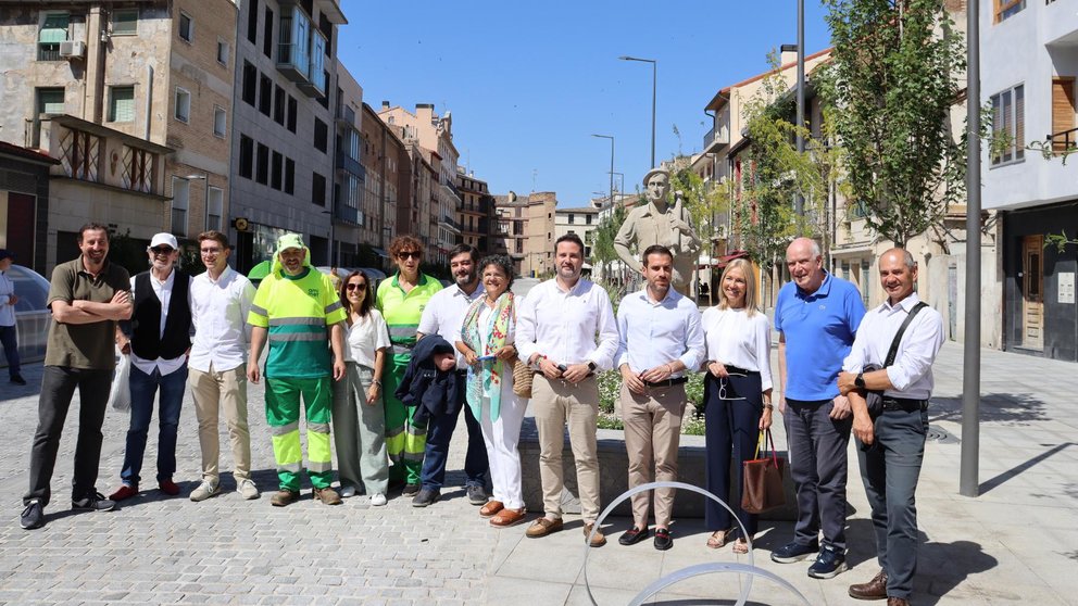 Tudela abre la calle Muro, tras la finalización de las obras de remodelación total y renovación de redes.