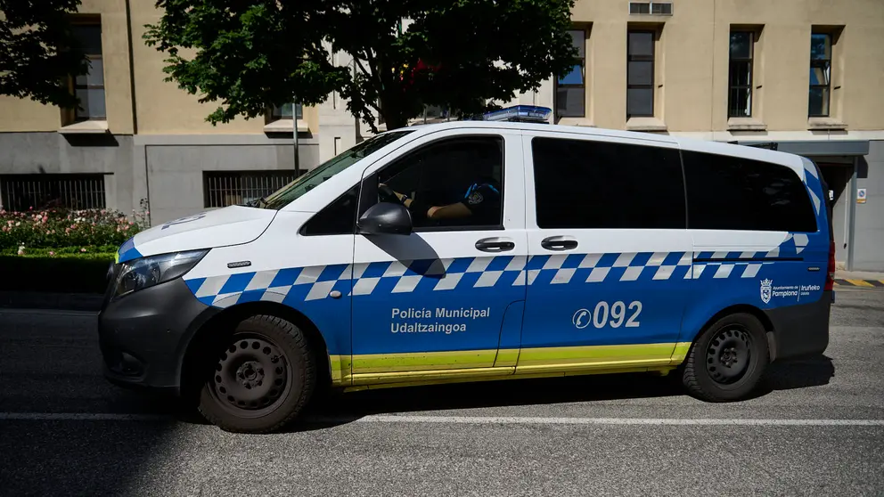 Furgón de Policía Municipal de Pamplona. PABLO LASAOSA