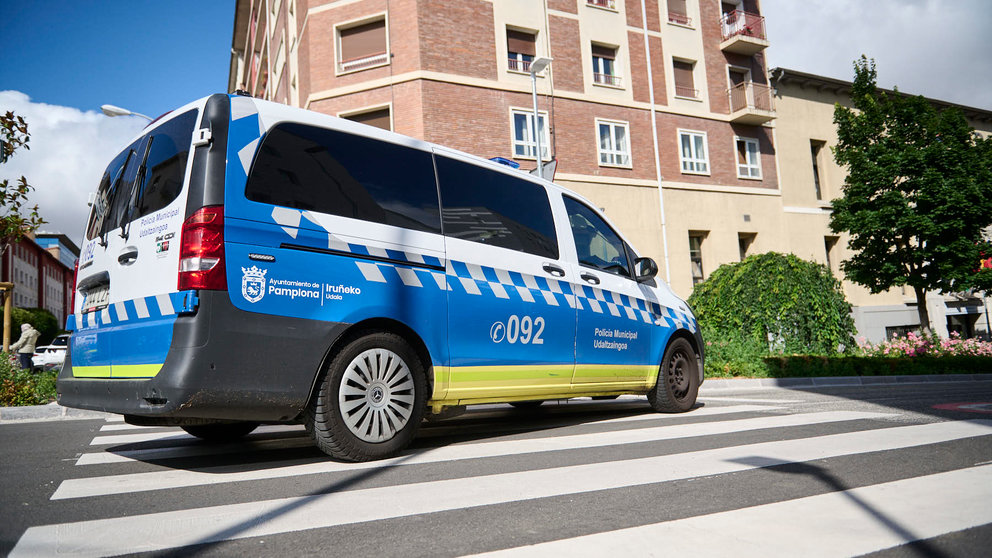 Furgón de Policía Municipal de Pamplona. PABLO LASAOSA