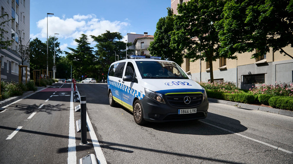 Furgón de Policía Municipal de Pamplona. PABLO LASAOSA