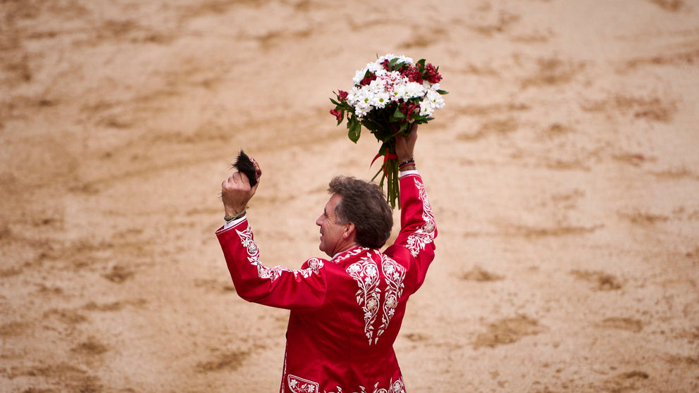 Corrida de rejones de El Capea para Pablo Hermoso de Mendoza, Guillermo Hermoso de Mendoza y Roberto Armendáriz en San Fermín 2024. PABLO LASAOSA