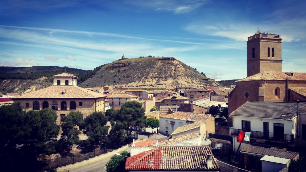 EL pueblo de Murillo el Fruto en Navarra. Ayuntamiento Murillo El Fruto