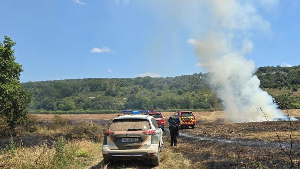 Controlado un incendio de vegetación en Ibiricu de Yerri que ha afectado más de dos hectáreas.