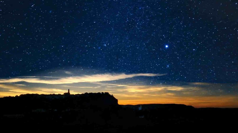 Cielo estrellado en Lerín, que organiza las jornadas de astroturismo. TURISMO DE NAVARRA