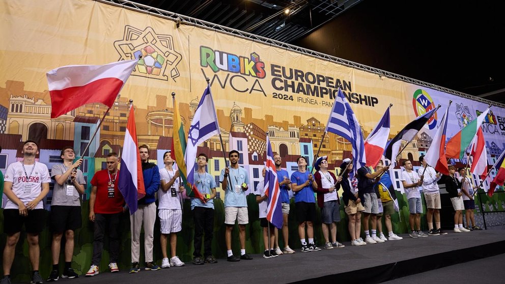 Ceremonia de apertura del Campeonato Europeo de Rubik celebrado en Pamplona - AYUNTAMIENTO DE PAMPLONA - JESÚS M GARZARON