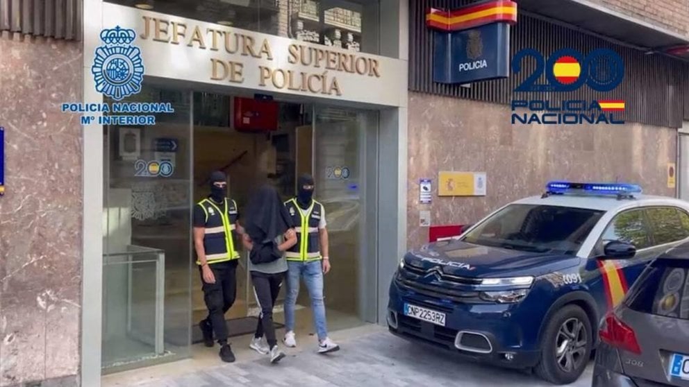 Imagen de uno de los detenidos por delito de odio durante San Fermín. POLICÍA NACIONAL