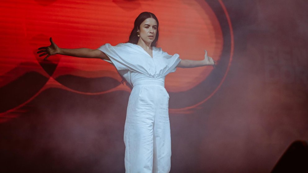 La cantante Blanca Paloma durante el concierto especial del Benidorm Fest 2024. - Roberto Plaza - Europa Press