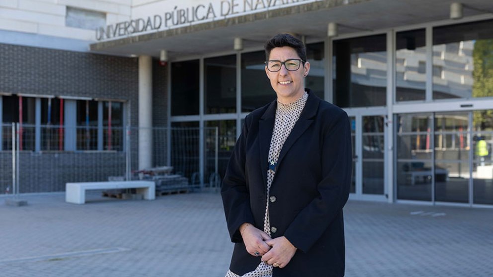 Mercedes Sáenz, en la UPNA. CEDIDA