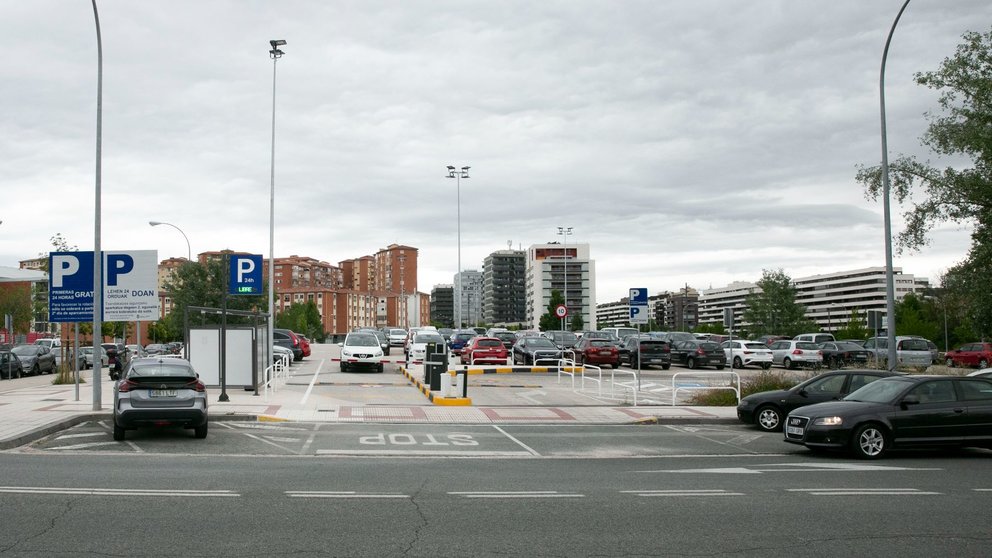 Imagen de archivo de un aparcamiento disuasorio en Pamplona. AYUNTAMIENTO DE PAMPLONA