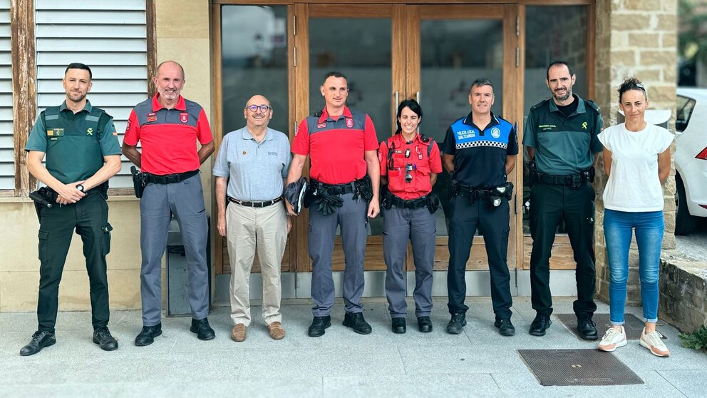 Imagen de los asistentes a la Junta de Seguridad Local de Cizur Menor. CEDIDA