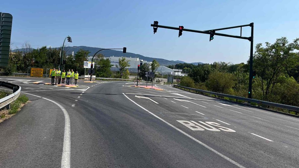 Nuevo acceso al Polígono de Landaben desde la NA-30. GOBIERNO DE NAVARRA