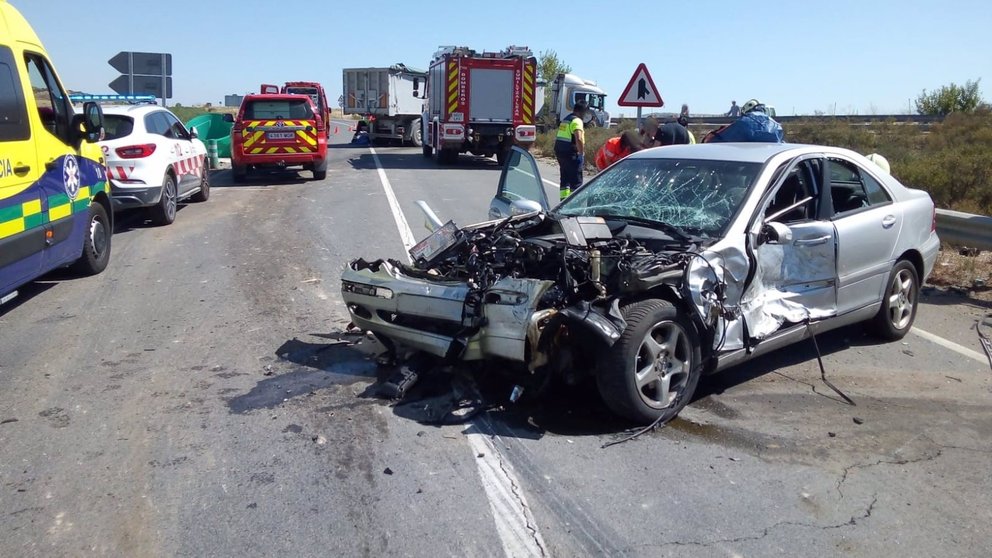 Imagen del vehículo implicado en el accidente. - Gobierno de Navarra