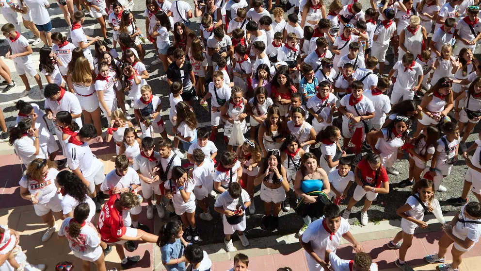 Chupinazo de las Fiestas de Noáin 2024. IÑIGO ALZUGARAY