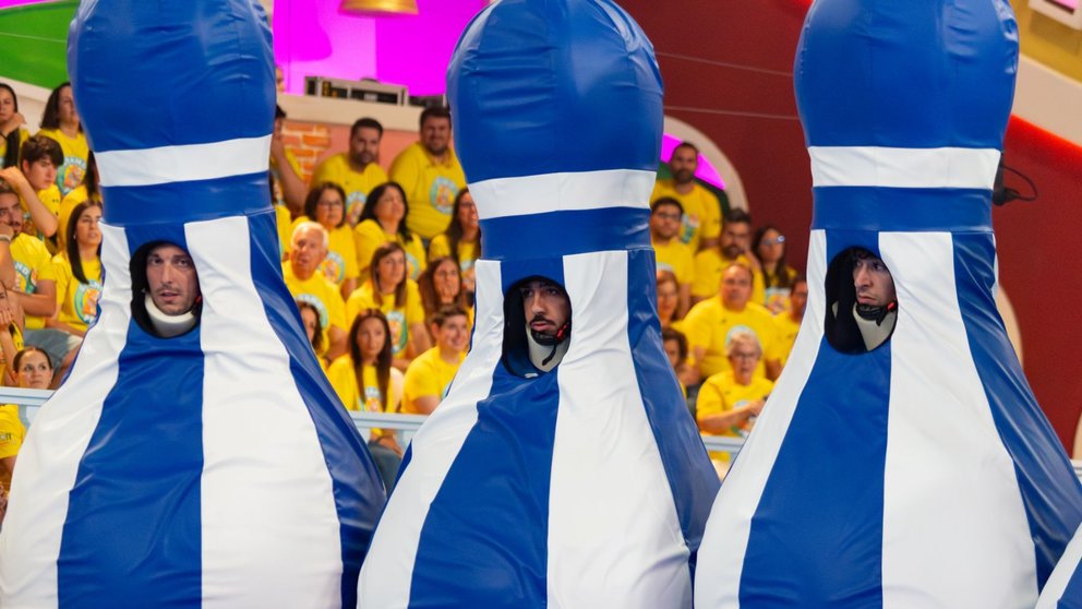 Vecinos de San Adrián participan este lunes en 'El Grand Prix del Verano' de RTVE. CEDIDA