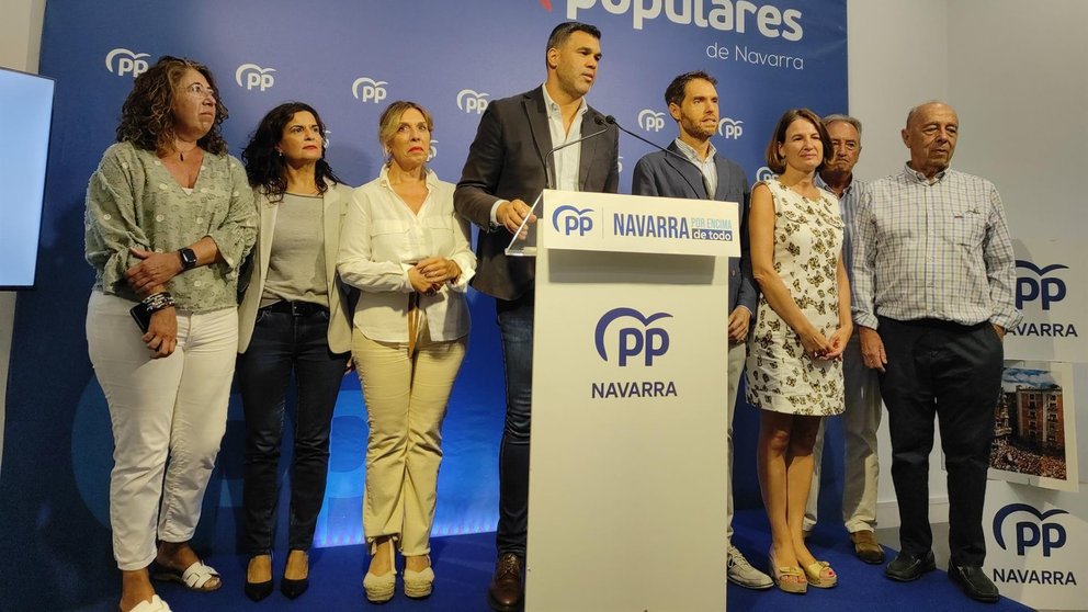 El presidente del PPN, Javier Garcia, ofrece una rueda de prensa. EUROPA PRESS