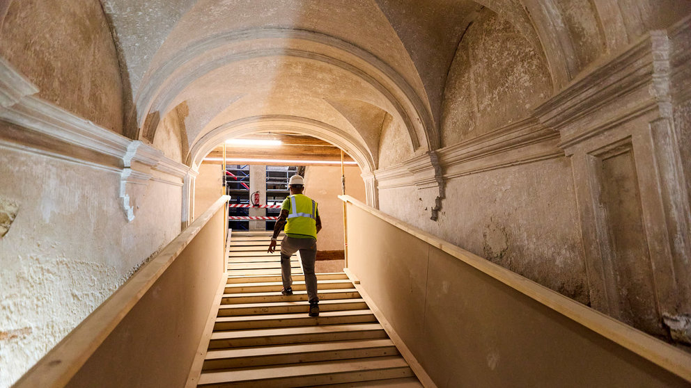 Obras de rehabilitación del Palacio del Marqués de Rozalejo. IÑIGO ALZUGARAY