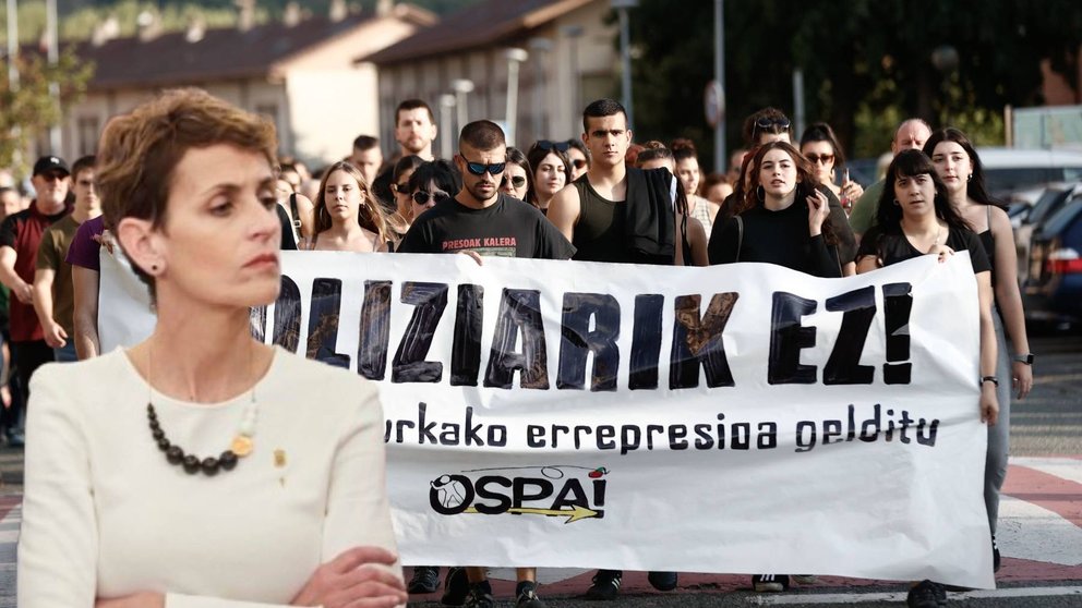 XII edición del Ospa Eguna, con el lema "Poliziarik ez. Langileon aurkako errepresioa gelditu" (Policía no. Detengamos la represión contra los trabajadores). EFE / JESÚS DIGES