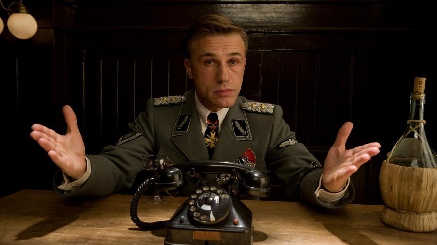 El odioso Hans Land interpretado por Christoph Waltz en Malditos Bastardos