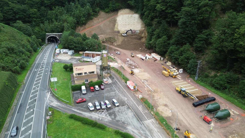 Obras de duplicación del túnel de Belate. GOBIERNO DE NAVARRA