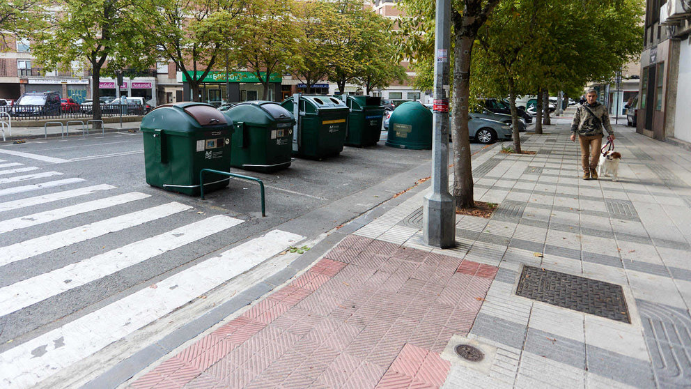 Calle San Juan Bosco en Pamplona. IÑIGO ALZUGARAY