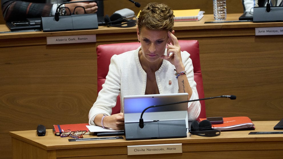 Pleno del Parlamento de Navarra. IÑIGO ALZUGARAY