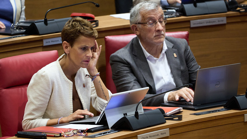 Pleno del Parlamento de Navarra. IÑIGO ALZUGARAY