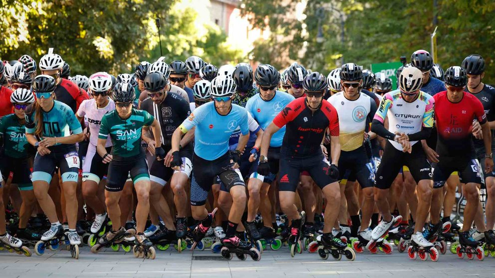 Salida de la P2P Pamplona Puente La Reina Maratón Sakate Race de 2024. EFE/ Villar López