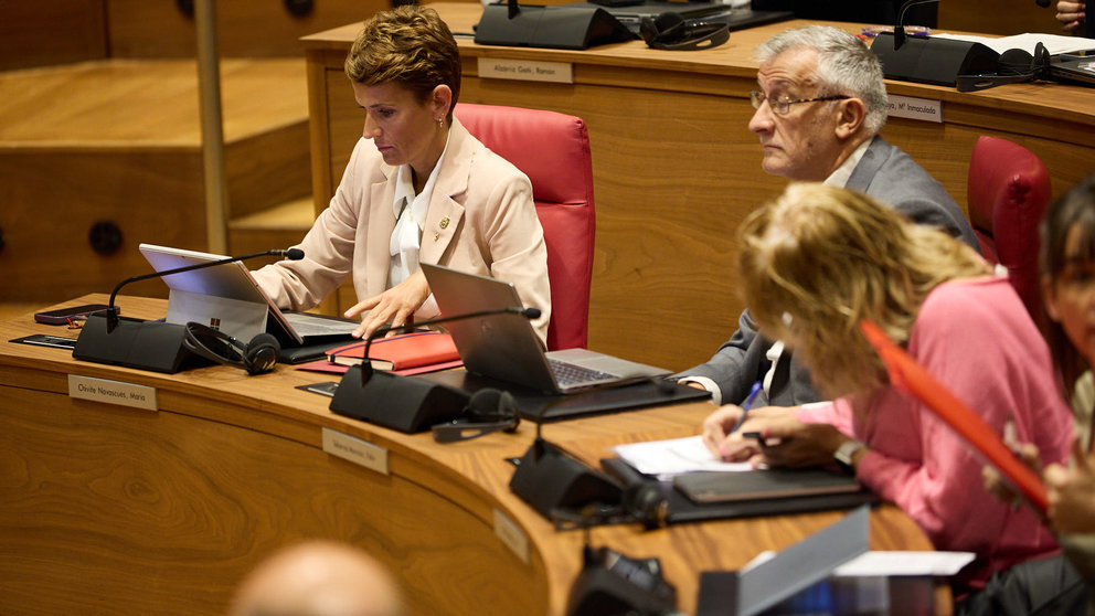 Pleno del Parlamento de Navarra. IÑIGO ALZUGARAY