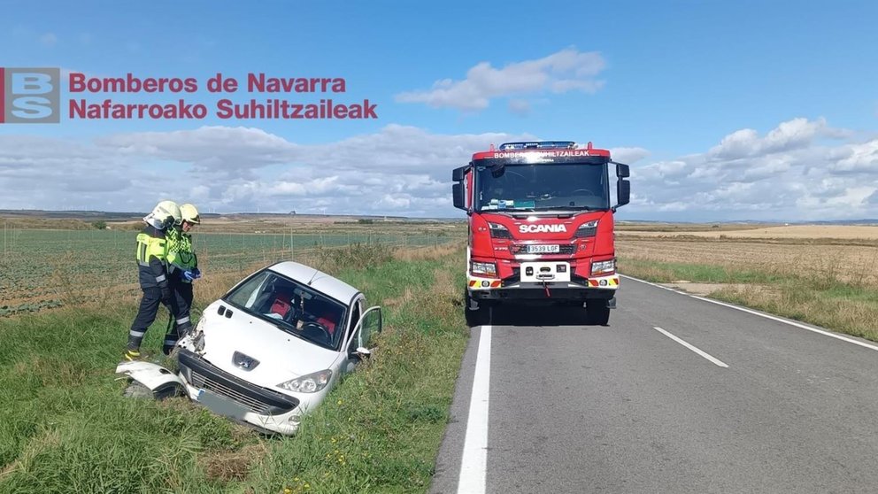 Imagen del suceso. BOMBEROS DE NAVARRA