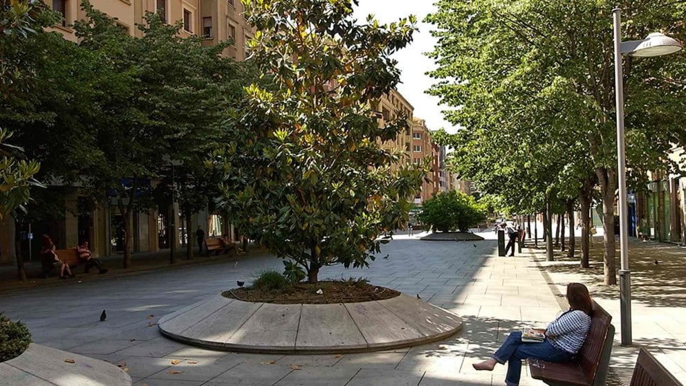 Avenida de Carlos III de Pamplona. AYUNTAMIENTO DE PAMPLONA