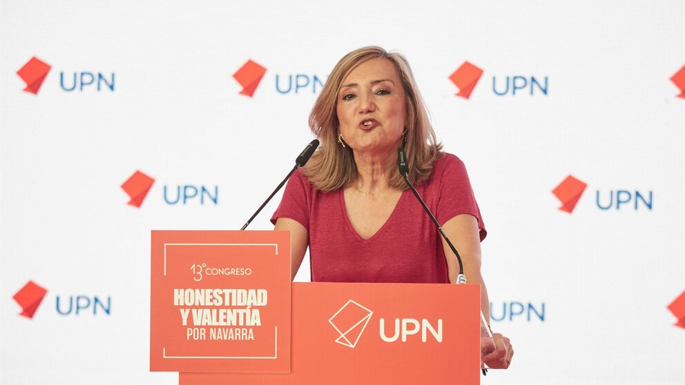 Imagen de archivo de la presidenta de UPN, Cristina Ibarrola. EDUARDO SANZ / EUROPA PRESS