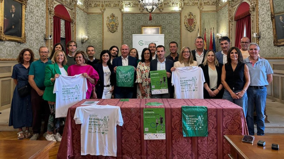 Presentacion VII Marcha Contra el Cáncer en la Ribera. AYUNTAMIENTO DE TUDELA