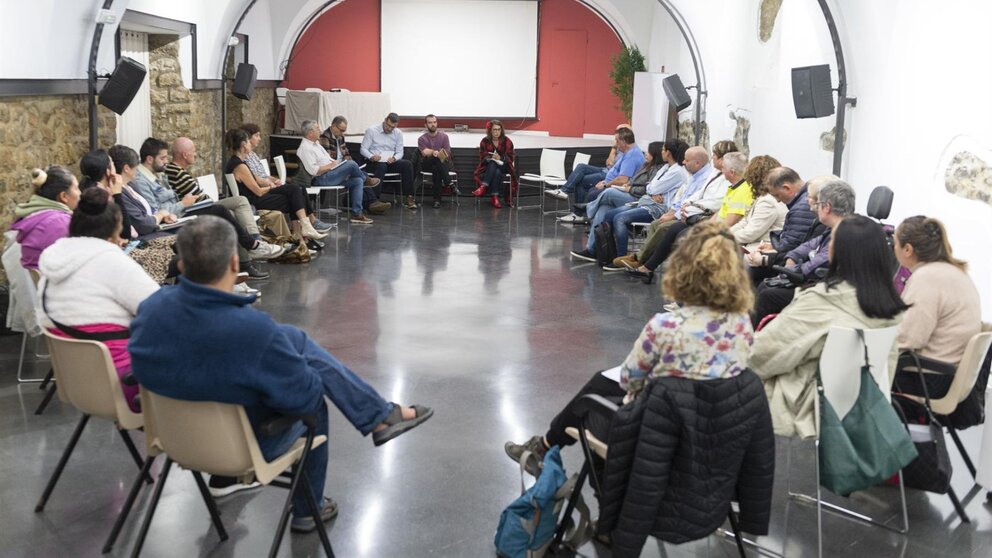 Imagen de la primera reunión de la Mesa General de San Fermín tras las fiestas de 2024. AYUNTAMIENTO DE PAMPLONA