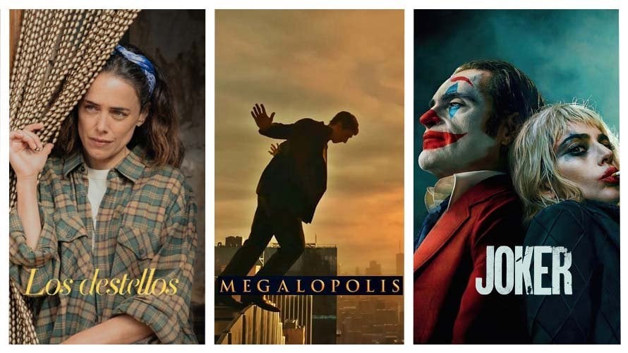 Las tres grandes películas en los cines, Los Destellos, Megalópolis y Joker. Navarra.com