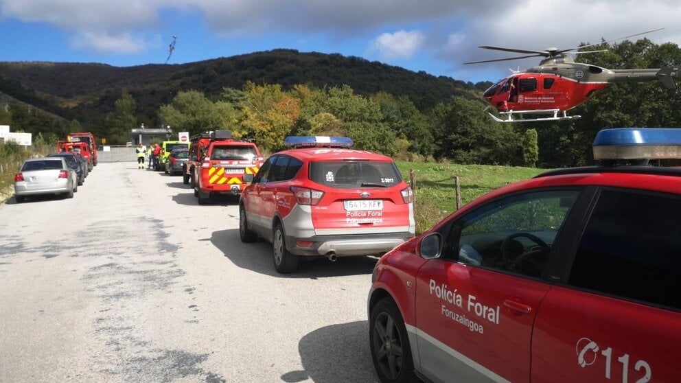 Fallece un hombre de 40 años tras sufrir una caída cuando escalaba en Ziordia. POLICÍA FORAL