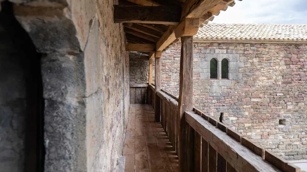 Vista del balc&oacute;n y galer&iacute;a del Palacio de Arce. GOBIERNO DE NAVARRA