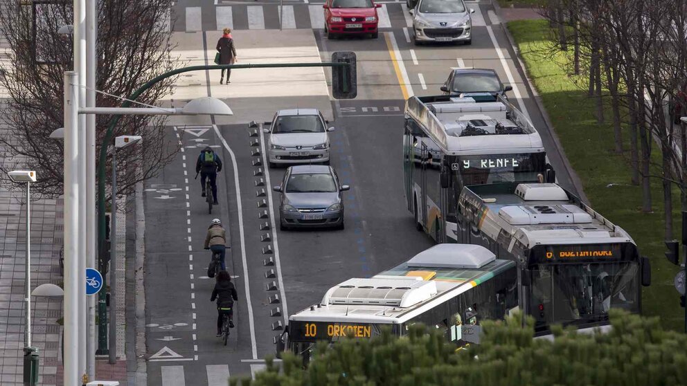 Vista de la Avenida de Bayona en el barrio de San Juan. AYUNTAMIENTO DE PAMPLONA