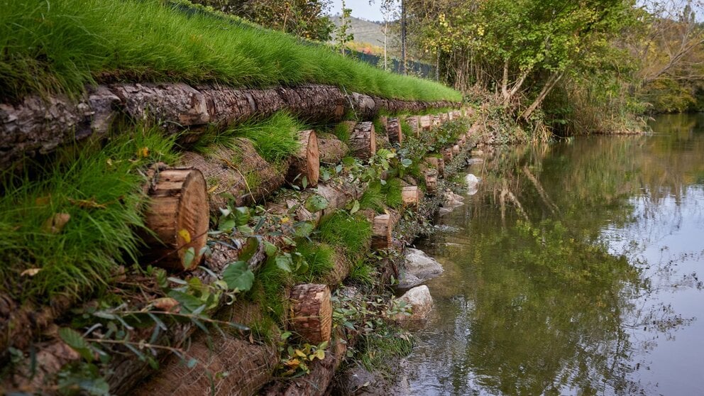 El Paseo Fluvial reabre mañana martes su trazado en Huarte tras la finalización de las obras. CEDIDA