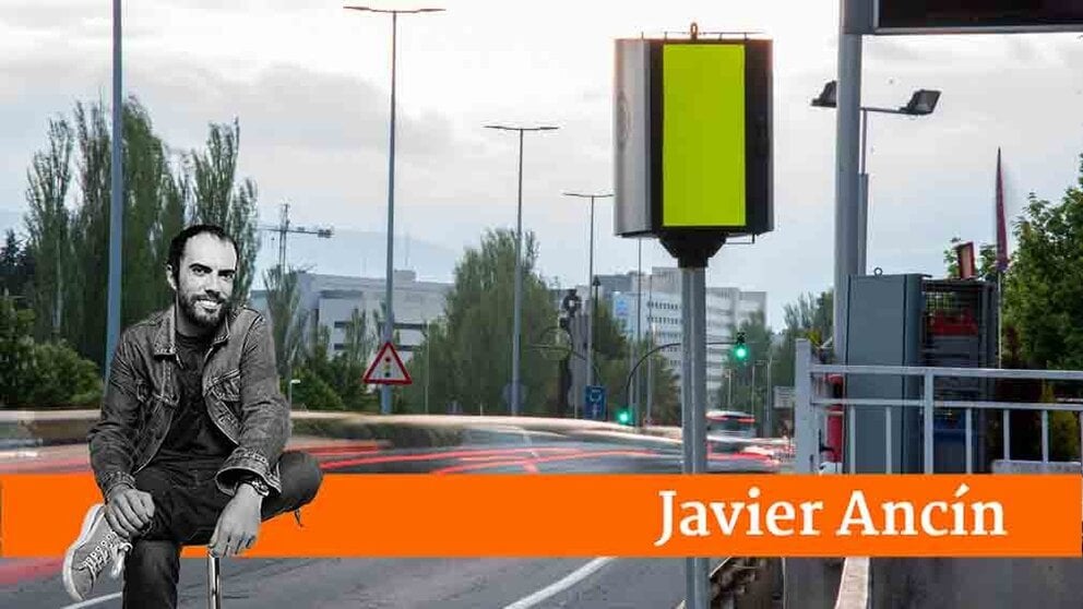 Un radar colocado en la Av. Navarra. IRAITZ IRIARTE.