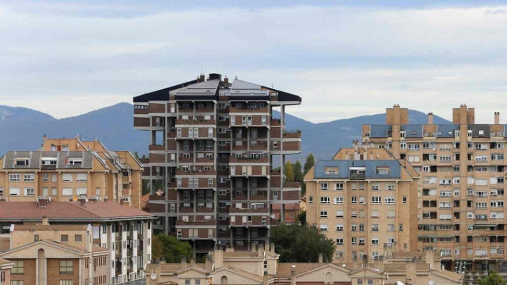 Vista de edificios en Zizur Mayor. AYUNTAMIENTO DE ZIZUR MAYOR