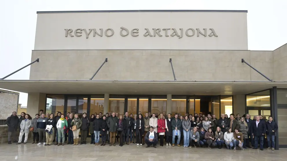 Foto de grupo del Encuentro de Comunidades Energéticas celebrada en Artajona. GOBIERNO DE NAVARRA / LARRI