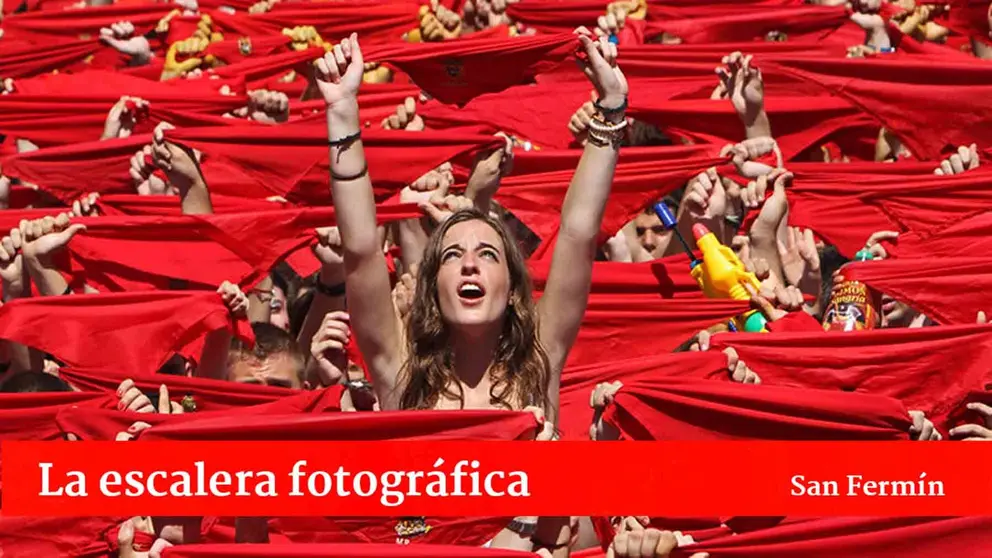 06/07/2013 El Chupinazo en la plaza del Castillo. (Foto Jonan Basterra, cortesía del autor)