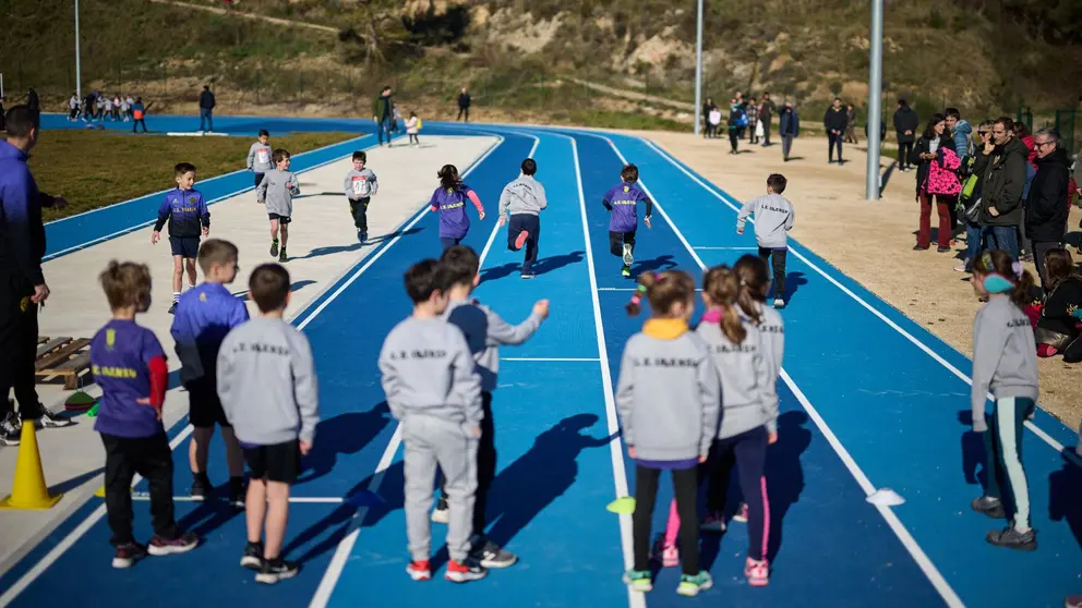 Inauguración de la nueva pista de atletismo de Estella en el paraje Oncineda. GN