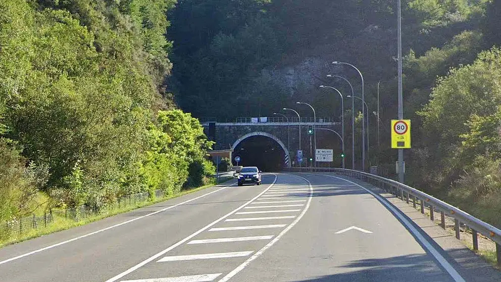 Una de las bocas del túnel de Belate. GOOGLE MAPS