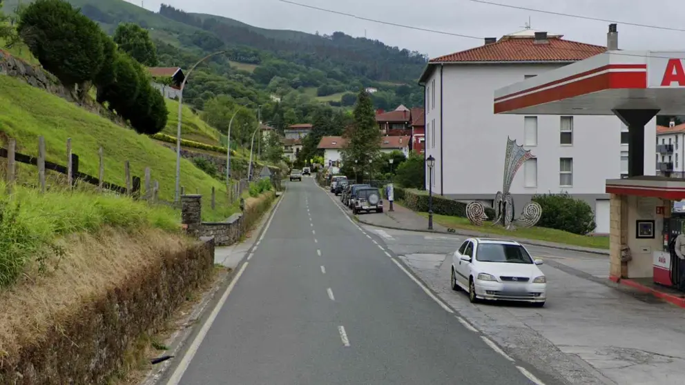 Vista de la calle Albistur de Lesaca, que va a ser próximamente rehabilitada. GOOGLEMAPS