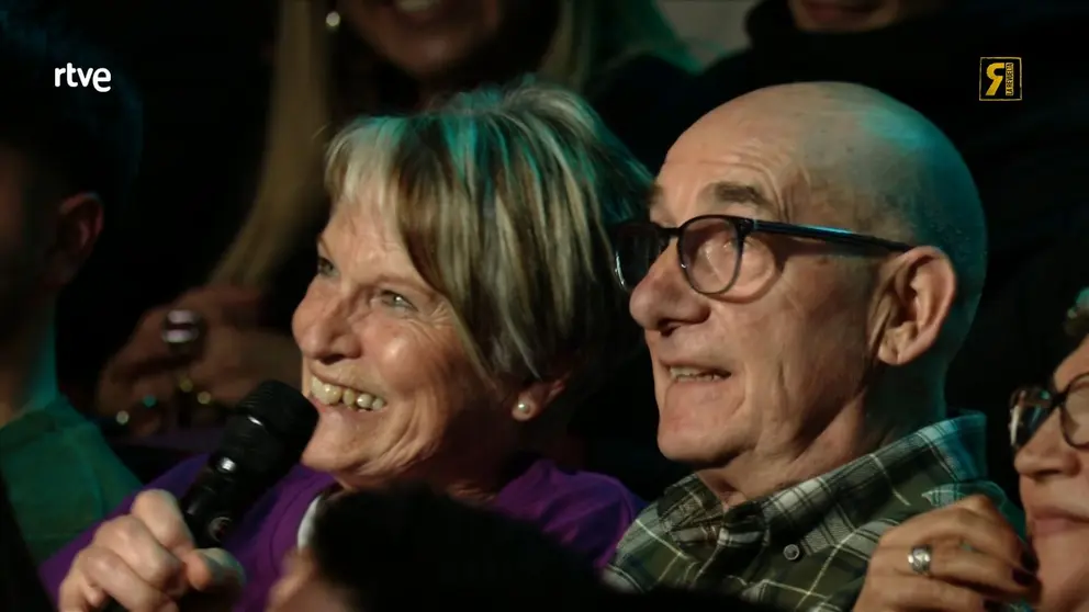 Charo Enériz y Javier Arrondo, el matrimonio de Tudela que celebró sus Bodas de Oro en el programa 'La Revuelta' de David Broncano. TVE