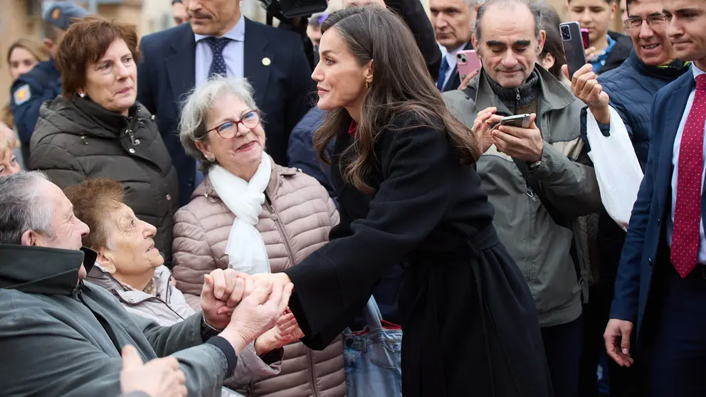 La reina Letizia visita Tudela para asistir a la Muestra de Cine Español. IÑIGO ALZUGARAY