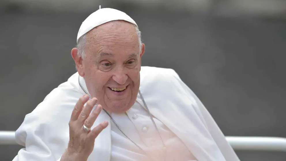 El Papa Francisco durante un acto en San Pedro del Vaticano. EUROPAPRESS